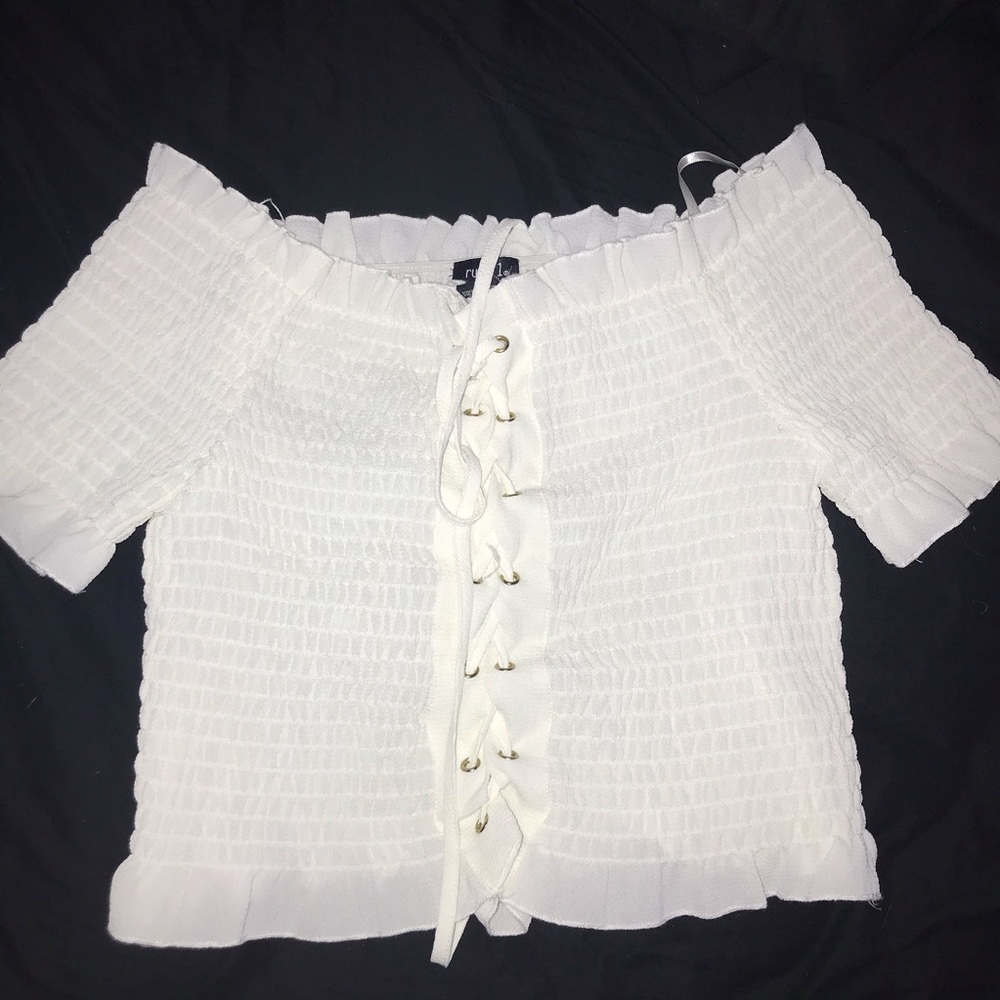 Rue 21 white Crop Top